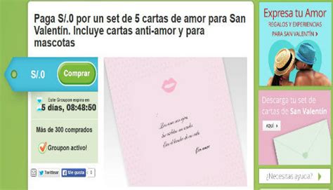 codigo de descuento para san valentin groupon
